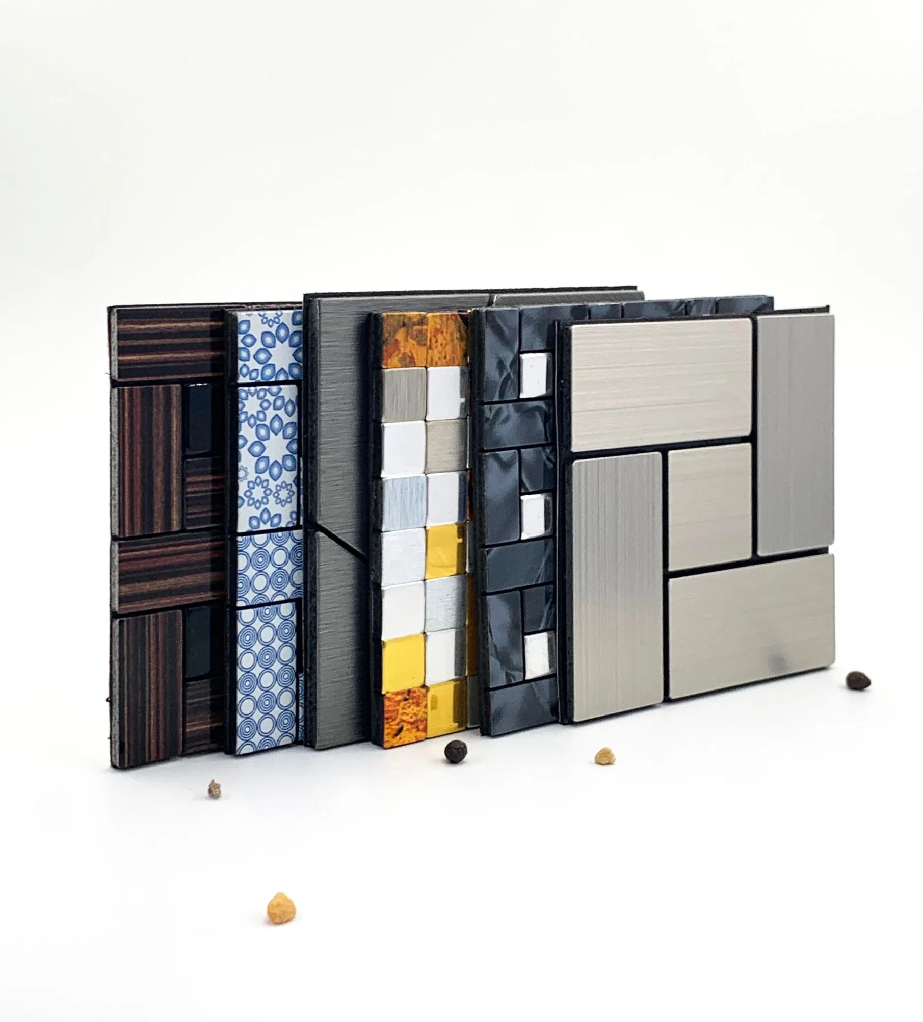 Factory Sale Aluminium Mosaic Tile, Self-Adhesive Metal Backsplash Peel and Stick Tile for Kitchen Customized Pattern High Quality Easy Installatiaon