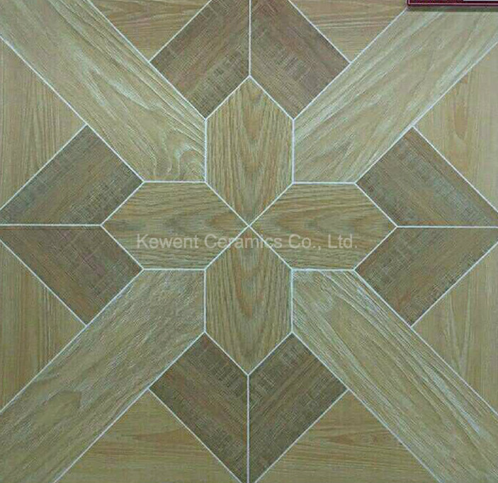 Canton Fair Flooring Wood Tile Ceramic for Flower Pattern