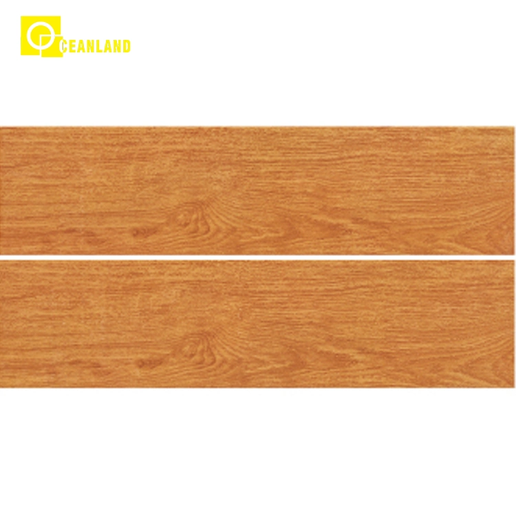 China Comfortable Bedroom Ceramic Floor Tiles Wood Pattern