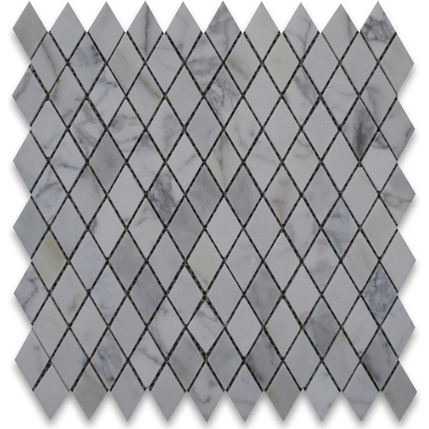 Factory Price Italy Natural Calacatta Gold White Parquet Marble Kitchen Backsplash Mosaic Tile