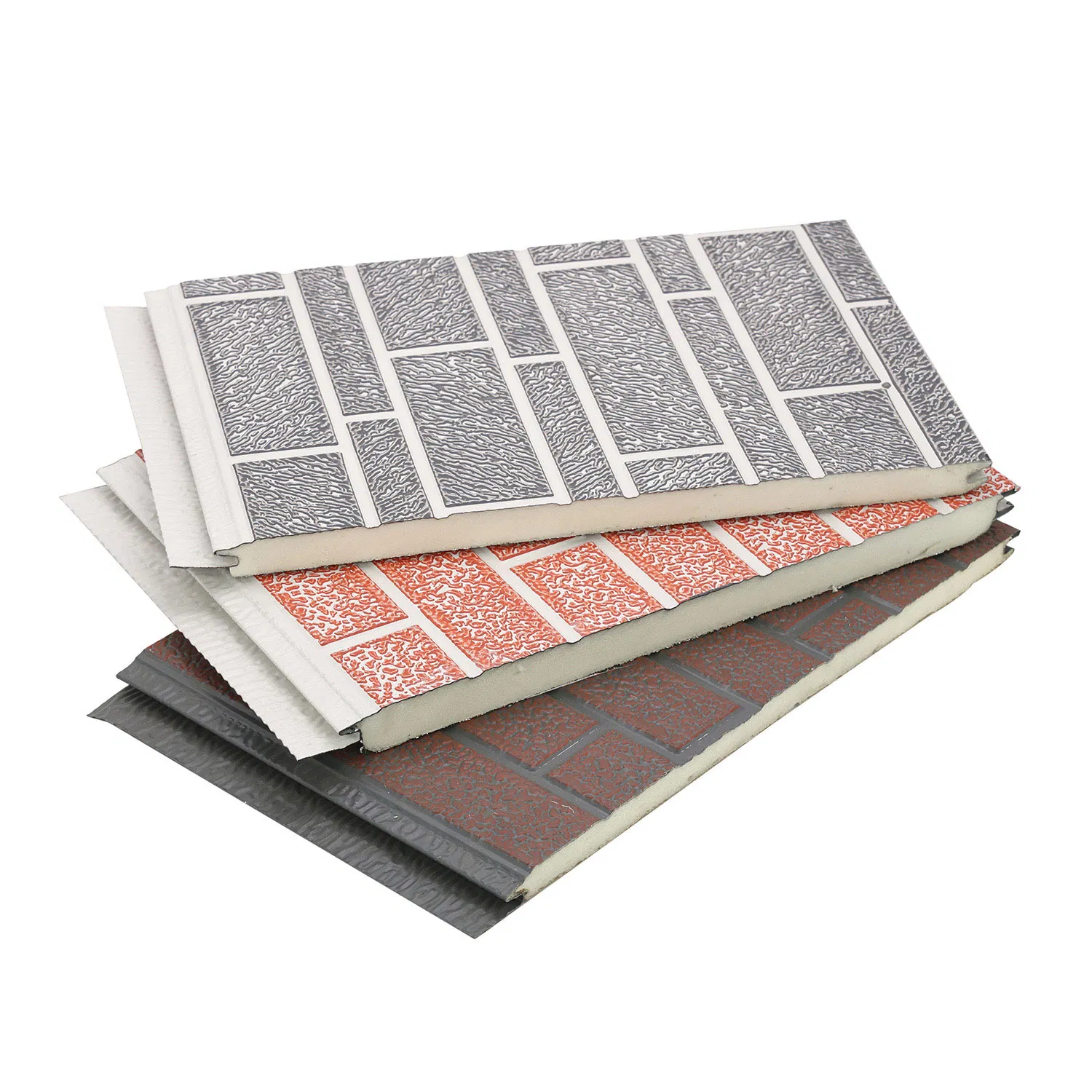 16mm 20mm Decorative PU Foam Sandwich Panel Insulated Metal Carved Exterior Wall Panel Sandwich