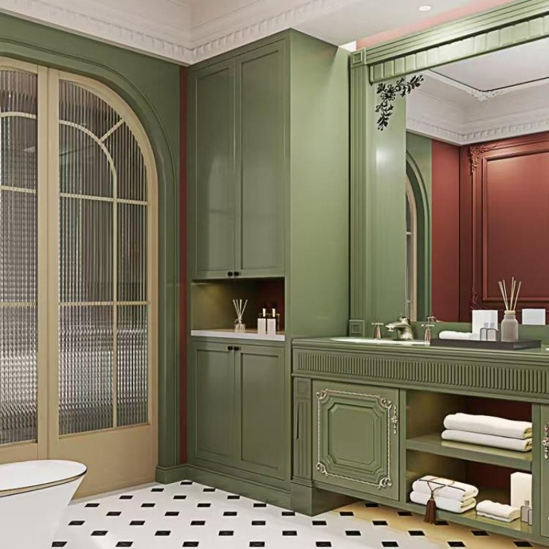 French Country Ceramic Glazed Kitchen Bathroom Matte Non Slip Waterproof Floor Decorative Tiles