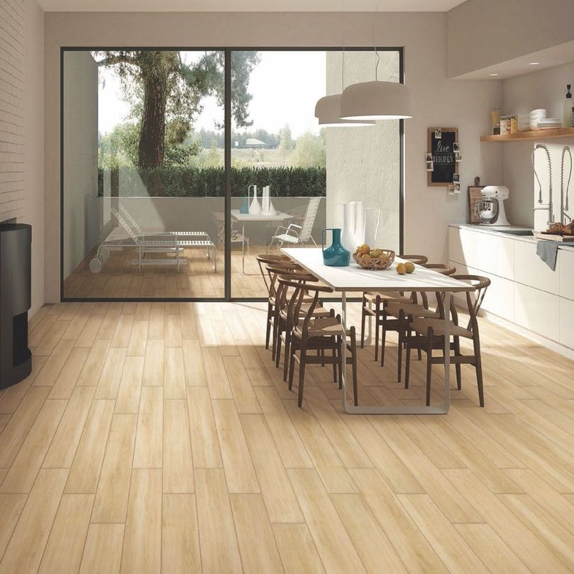 Modern Natural Wood Look Porcelain Tiles 150X900mm Anti-Slip Indoor Outdoor Decorative Wooden Floor Wall Tiles