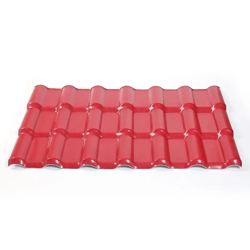 Modern Designed Corrugated Resin Roof Tiles Weather-Resistant Heat-Resistant Extreme Climates PVC ASA Surface House Applications