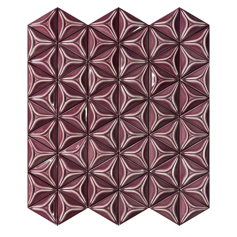 3D Art Decor Indoor Decorative Wall Panels Ceramic Mosaic Handmade Moroccan Tile