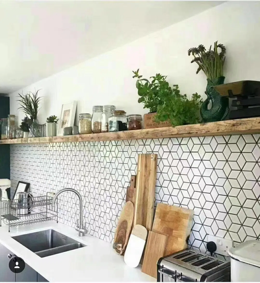 Porcelain Ceramic Mosaic for Kitchen Backsplash Wall Tile