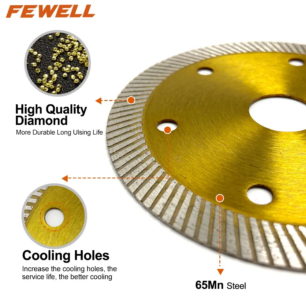 105*10*20mm Hot Press 4inch Tools Ultra Thin Turbo Cutting Disc Supplier Diamond Saw Blade for Porcelain Tile Ceramic