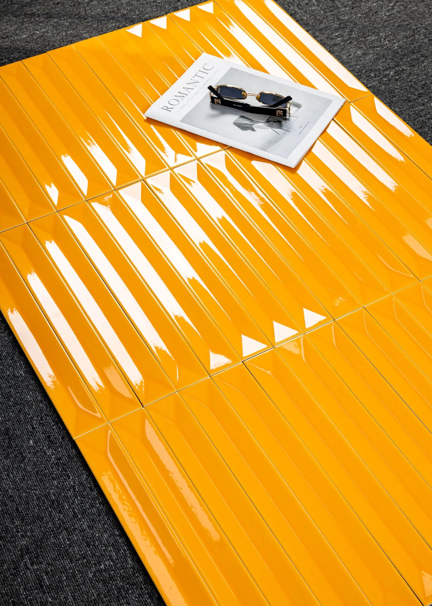 Vibrant Glazed Ceramic Wall Tiles - Matte Finish Decorative Bricks