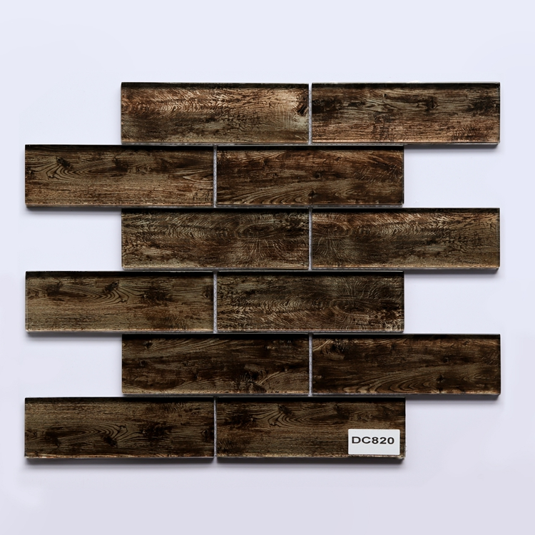 Bathroom and Kitchen Decoration Glass Mosaic Glossy Wall Decorative Luxury Decoration Glass Mosaic Tile