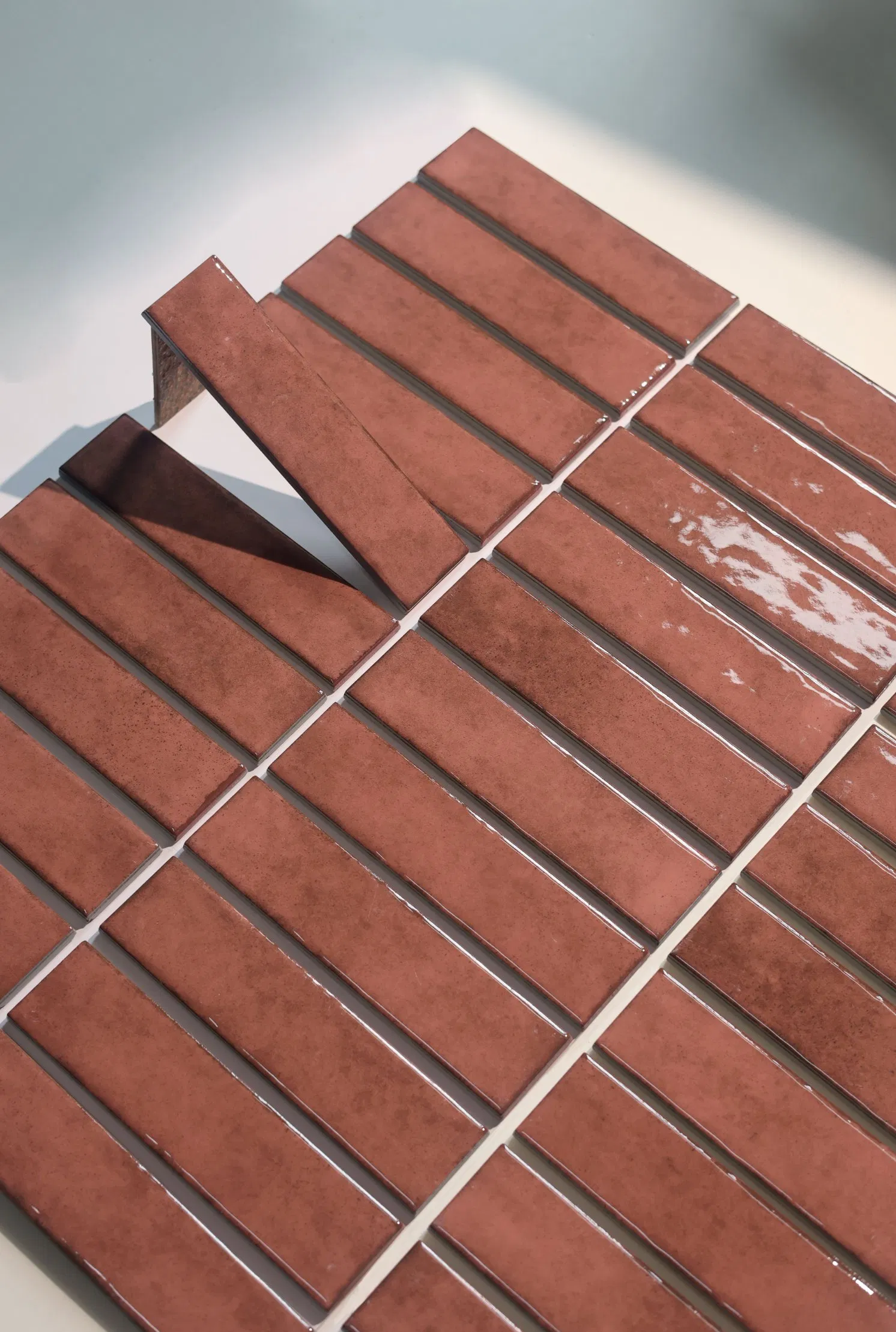 Colorful Glazed Decorative Brick Tiles - Matte Finish Wall Ceramics