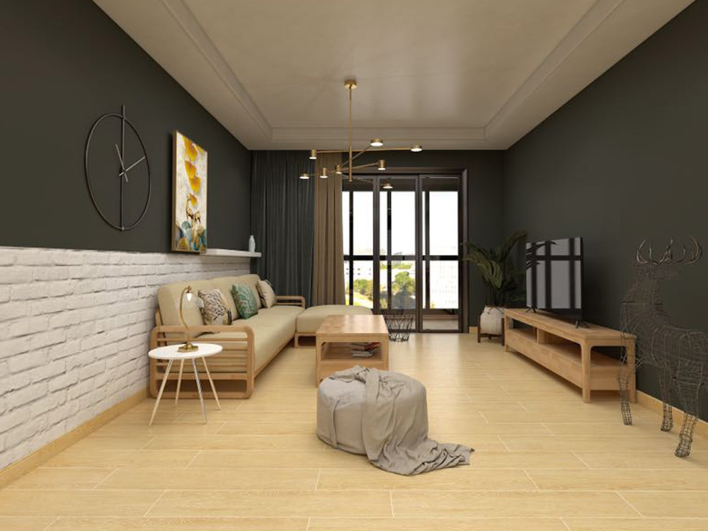 Modern Matte Finish Porcelain Tiles 200X1000mm Anti-Slip Wood Effect Ceramic Flooring Tile