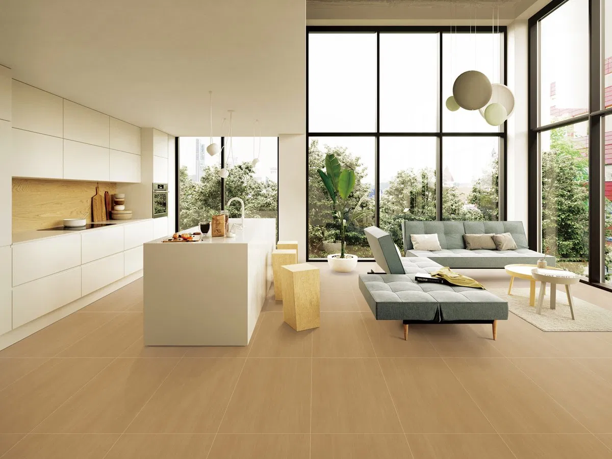 Wood Pattern Look Ceramic Wooden Finish Flooring Tiles Wood Color Tiles for Living Room 600*120mm