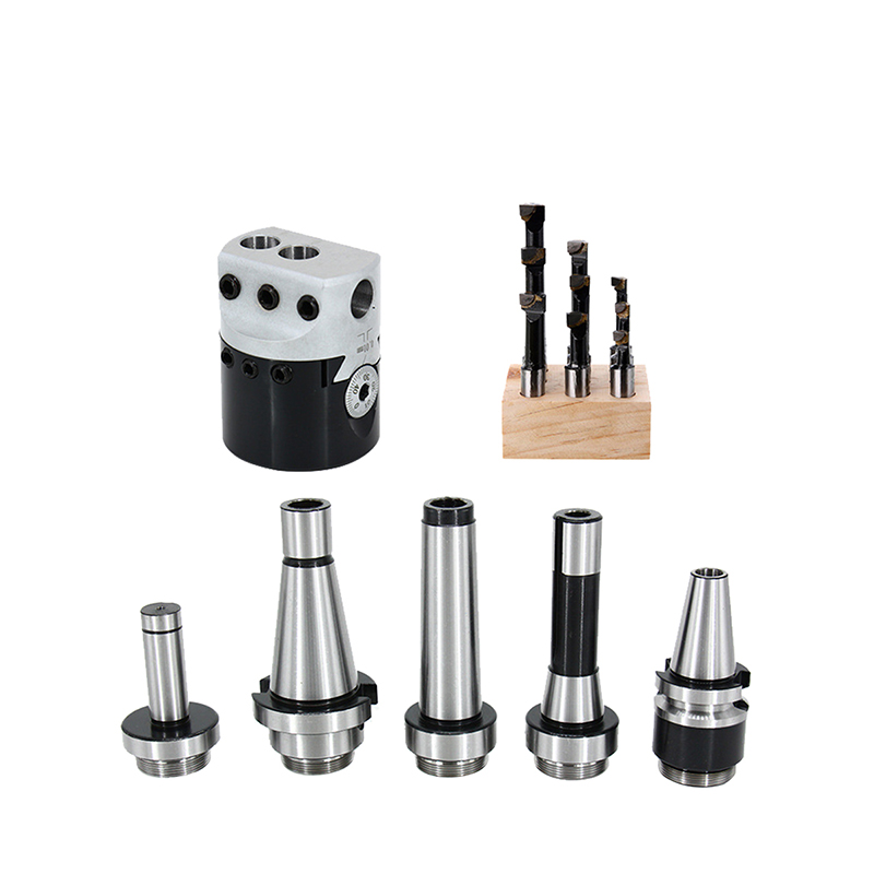 Tool Tree 9PCS F1-12MM Rough Boring Milling Head Set CNC Milling Machine Steel Material BT/NT/MT/SK/R8 Boring Shank 12-Month