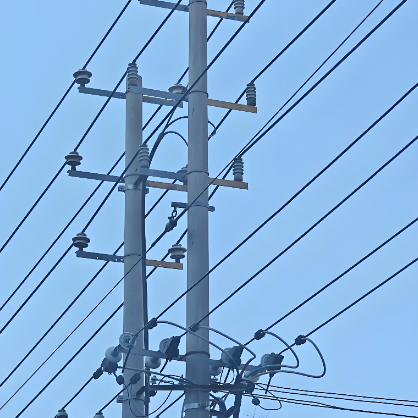 Hot Dip Galvanized Steel Utility Pole - Q235 Q355 Material - 10m-30m Power Distribution Pole - Electric Utility Support