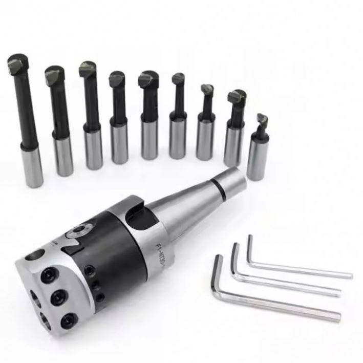 REALMAX F1 Boring Head Machine Tools Adjustable 50mm 75mm 100mm 2 Inch 3inch 4inch NTMTR8C20 Rough Boring Head 1 Set Boring Head