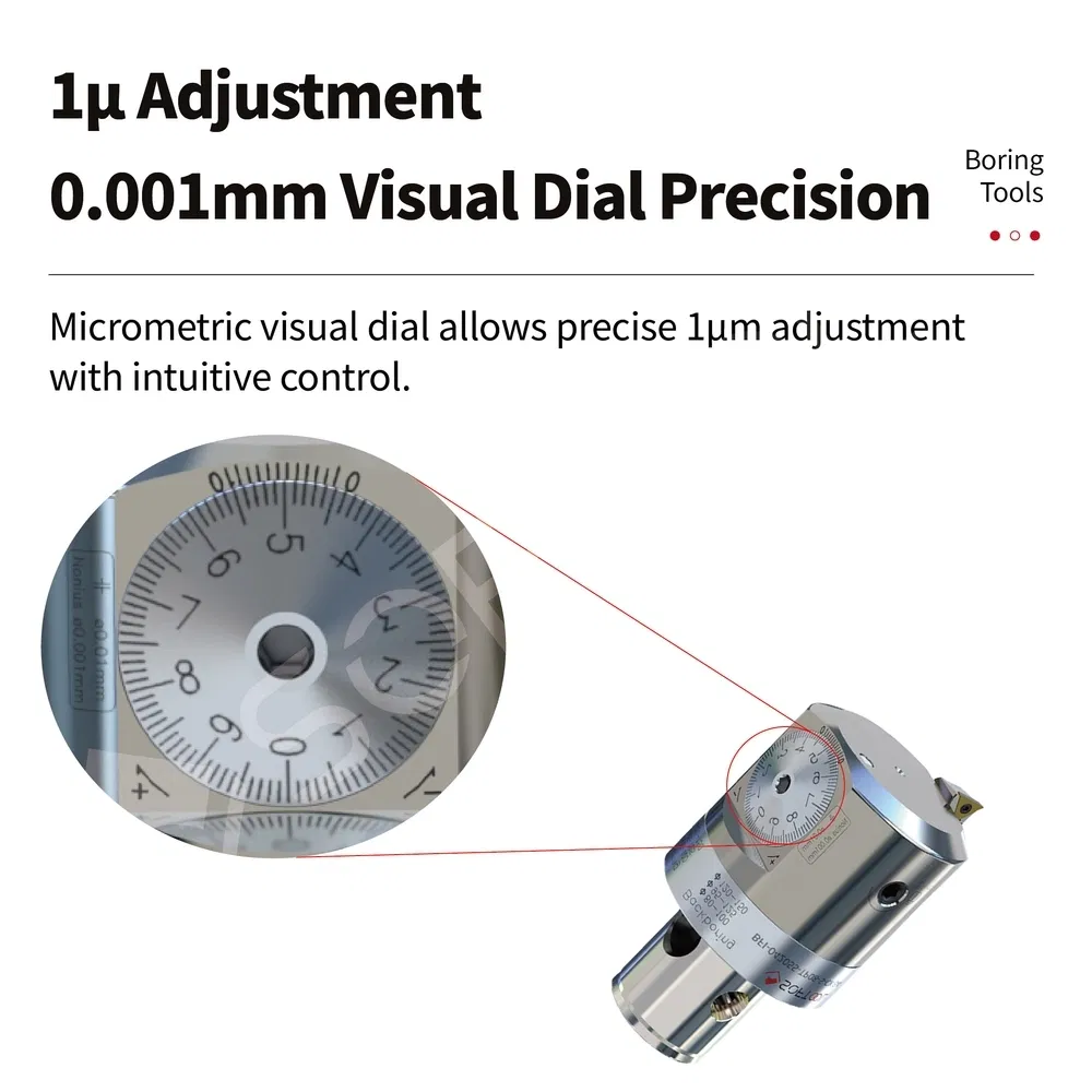 OEM Custom High Precision Fine-Tuning Micron-Accuracy Precision Fine Boring Heads for Precision Hole Machining