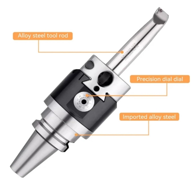 NBH2084 Micro Boring Head Fine Turning Boring Head BT30 BT40 Tool Handle Boring Bar Boring Tool Set Tool Holder for Lathe