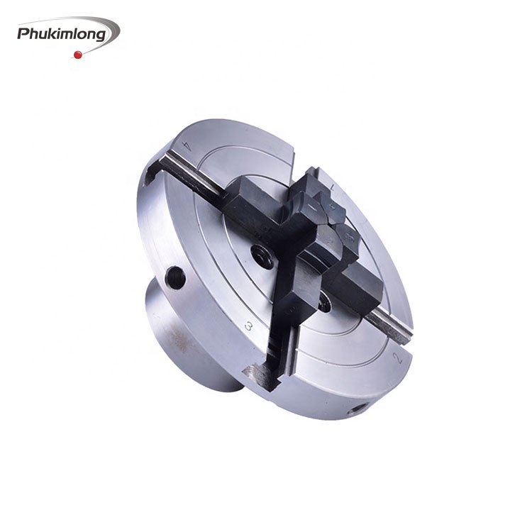 PHUKIMLONG CK5B 5inch 4 Jaw Woodworking Linkage Chuck Scroll Chuck Self Centering Wood Lathe Chuck