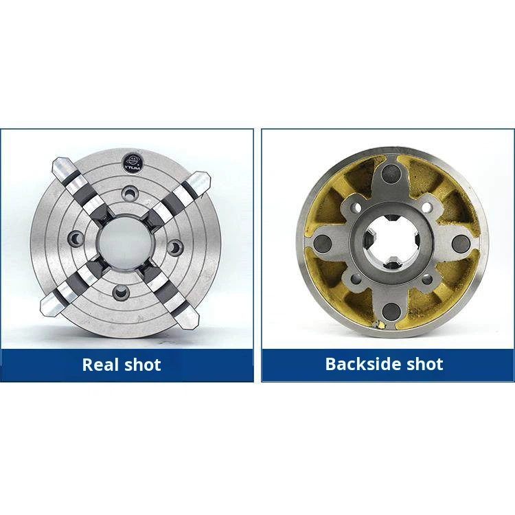 Valcrs Four-Jaw Single-Action Manual Lathe Chuck 200/250/320/400/500mm Steel Independent Jaw