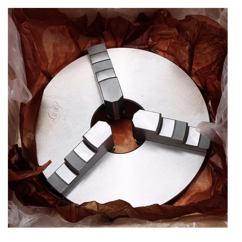 Precision 3 Jaw Self-Centering K11-250 Manual Scroll Chuck 250mm Steel Manual Lathe Chuck for Bench Lathe Pneumatic Power