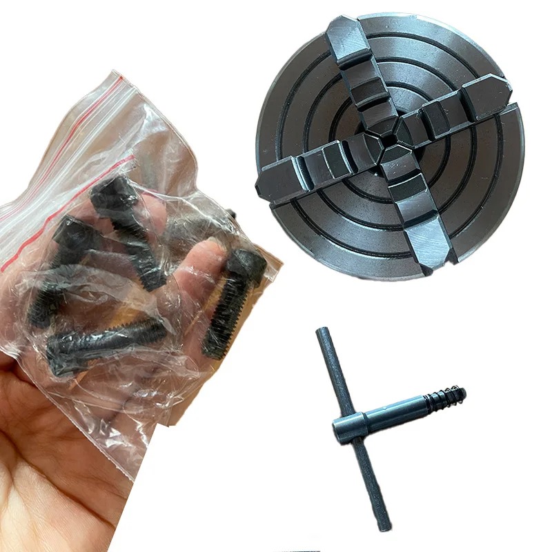 Durable 4 Jaw Independent Lathe Chuck 100mm K72-100 for Industrial Lathe Machining