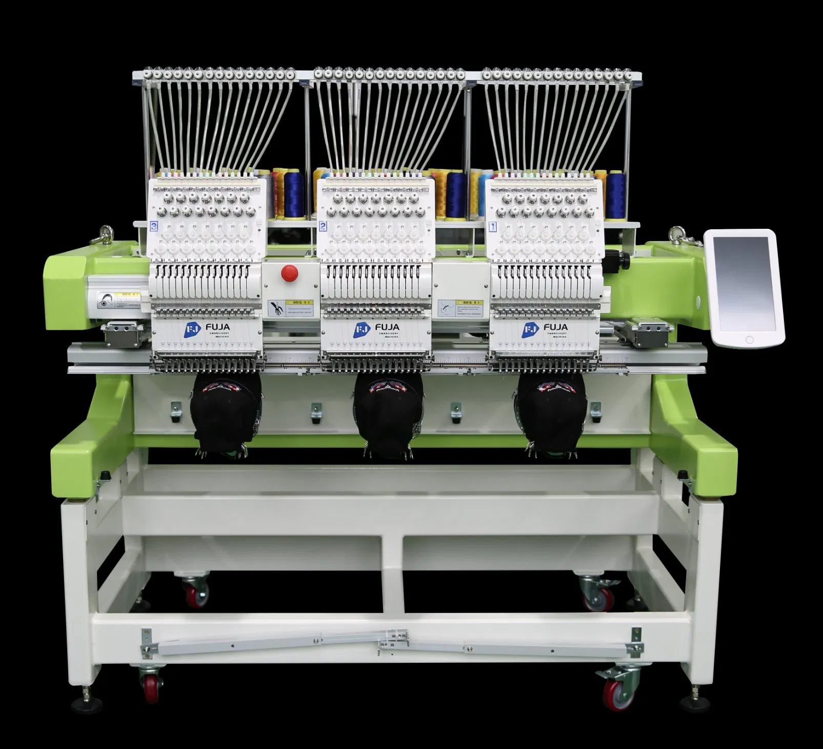 3 Head Embroidery Machine Flat Cap Garment Bag Digital Computerized Embroidery Machine
