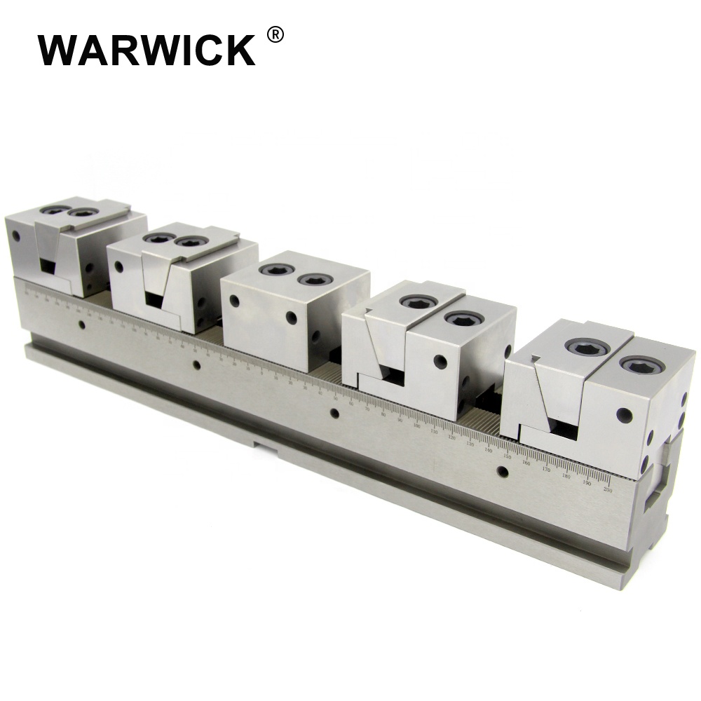 KSD50-500-4FD Universal Multiple Clamp Rail Vise In Row For Horizontal CNC Horizontal Machine Center