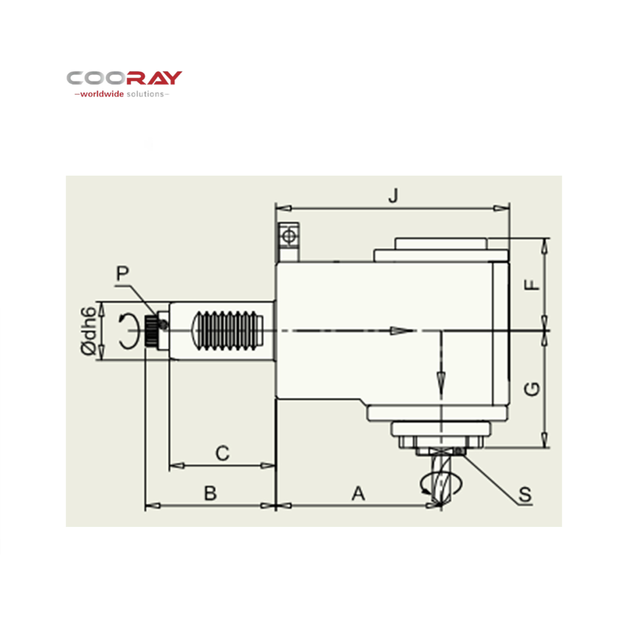 COORAY VDI Stainless Steel CNC Machining Tool Holder Radial Tool Head for Radial Disc Machine Tool Accessories