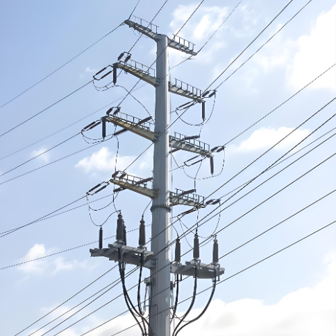 Hot Dip Galvanized Steel Utility Pole - Q235 Q355 Material - 10m-30m Power Distribution Pole - Electric Utility Support