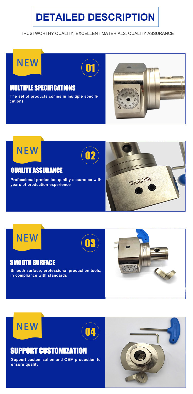 CNC Adjustable Boring Head ENH/CBH/CBA Micro Finish Boring Heads CBA 20/25/32/40 Boring Head