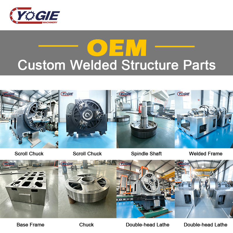 OEM Custom Large Heavy Duty CNC Milling Machine Use Hydraulic Three Grip Scroll Chuck for Double-head Lathe Forged Steel