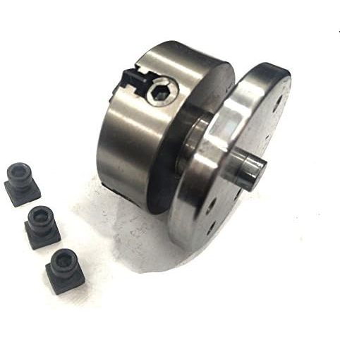 Assorts 4-Jaw Independent Chuck 70mm M14 Thread Cast Iron & Tool Alloy Steel Milling Machine Back Plate T Nuts
