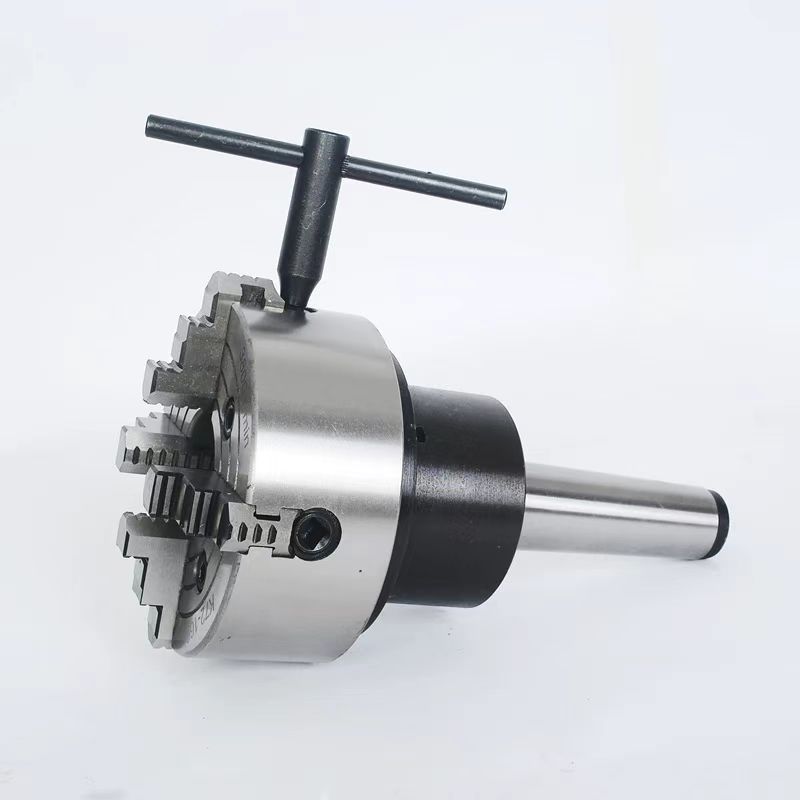 Morse Taper Rotary Arbor MT2 MT3 MT4 MT5 MT6 Self Centering 3 Jaw Chuck 4 Jaw Independent Chuck 80 100 160 200MM with MT Shank