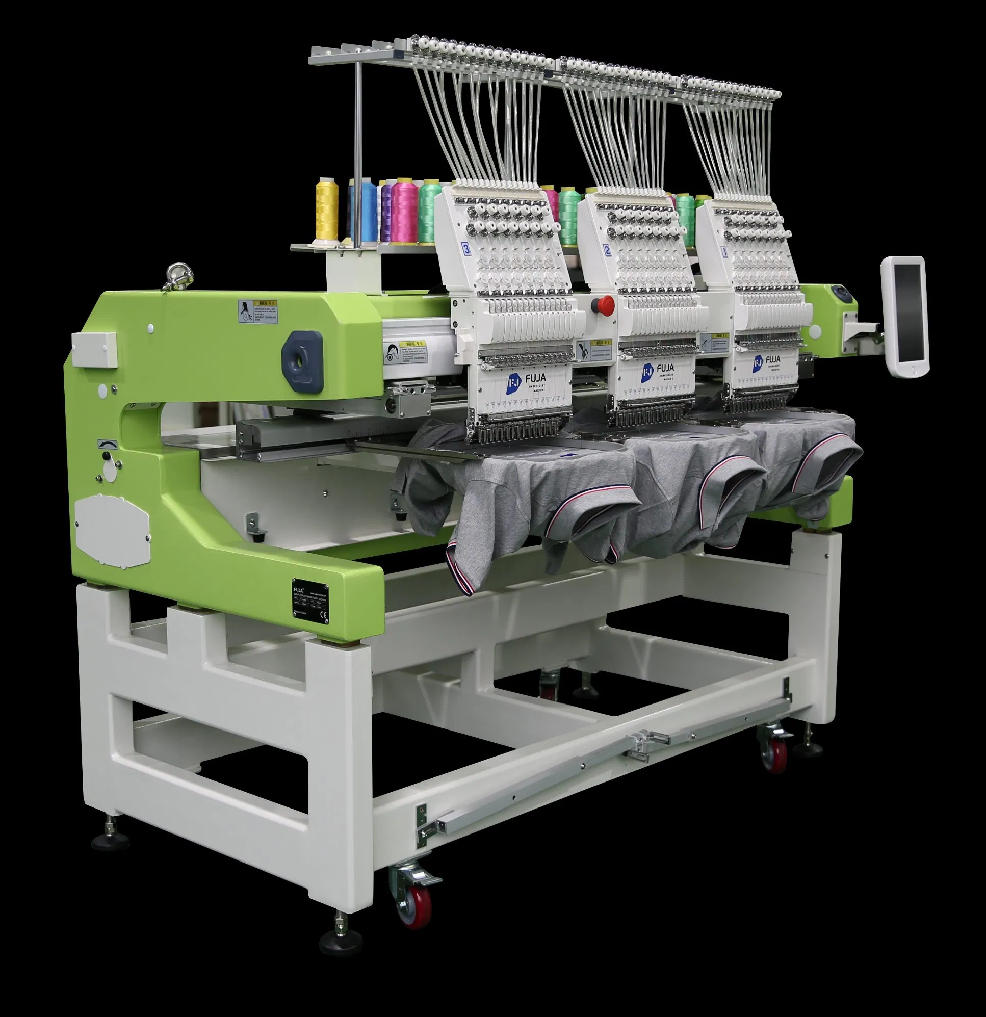 3 Head Embroidery Machine Flat Cap Garment Bag Digital Computerized Embroidery Machine