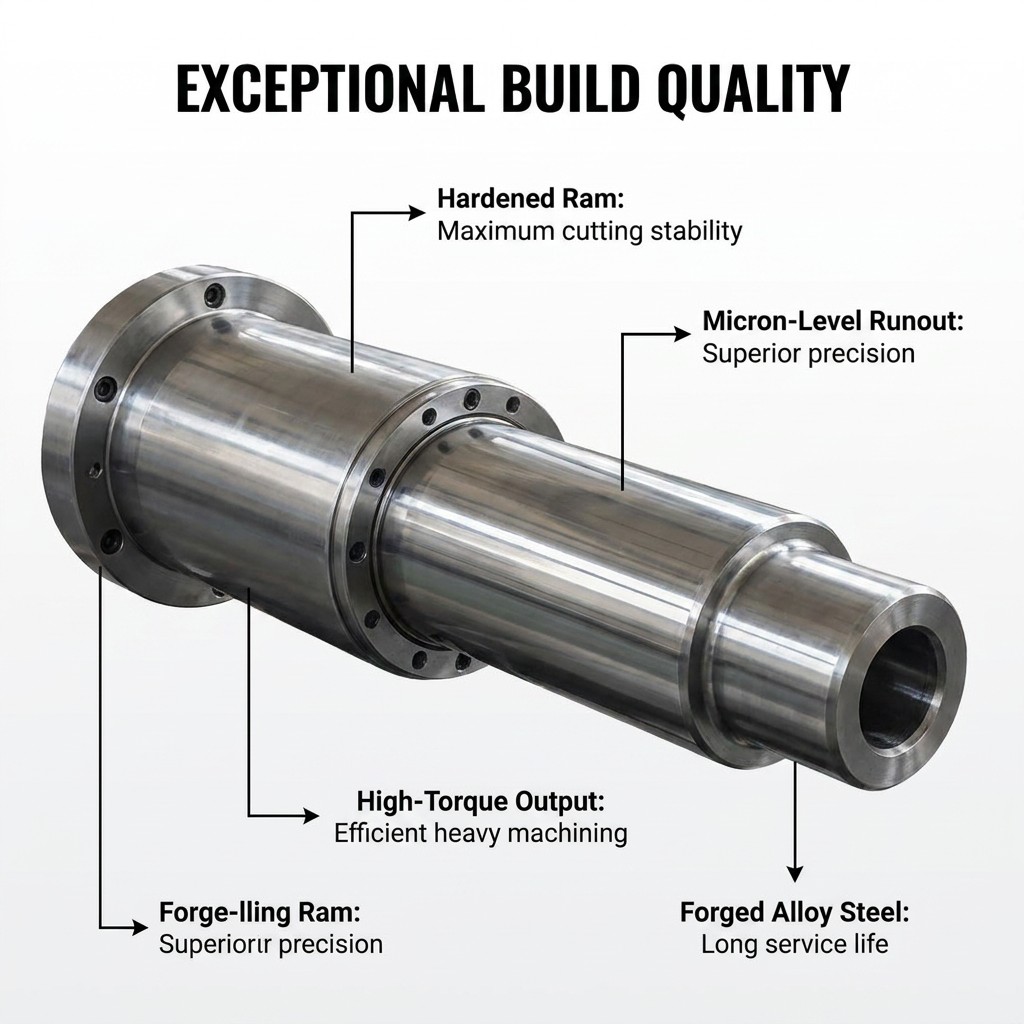 YOGIE Custom High Strength Hardness Wear Resistance CNC Boring Machine Spindle Bar For Large Torque Forging Steel CNC Lathe