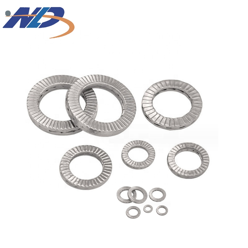 NLD Custom M24 Steel High Strength Dacromet Plated Double Self Locking Wedge Lock Washer