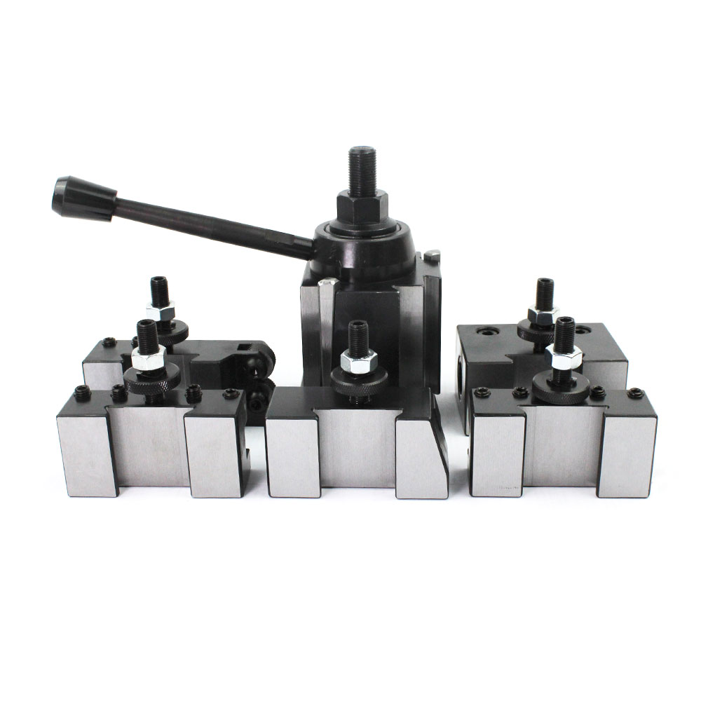 China Factory Industrial Steel Lathe Tool Post Wedge Type Quick Change 251-222 Set 6 Pcs