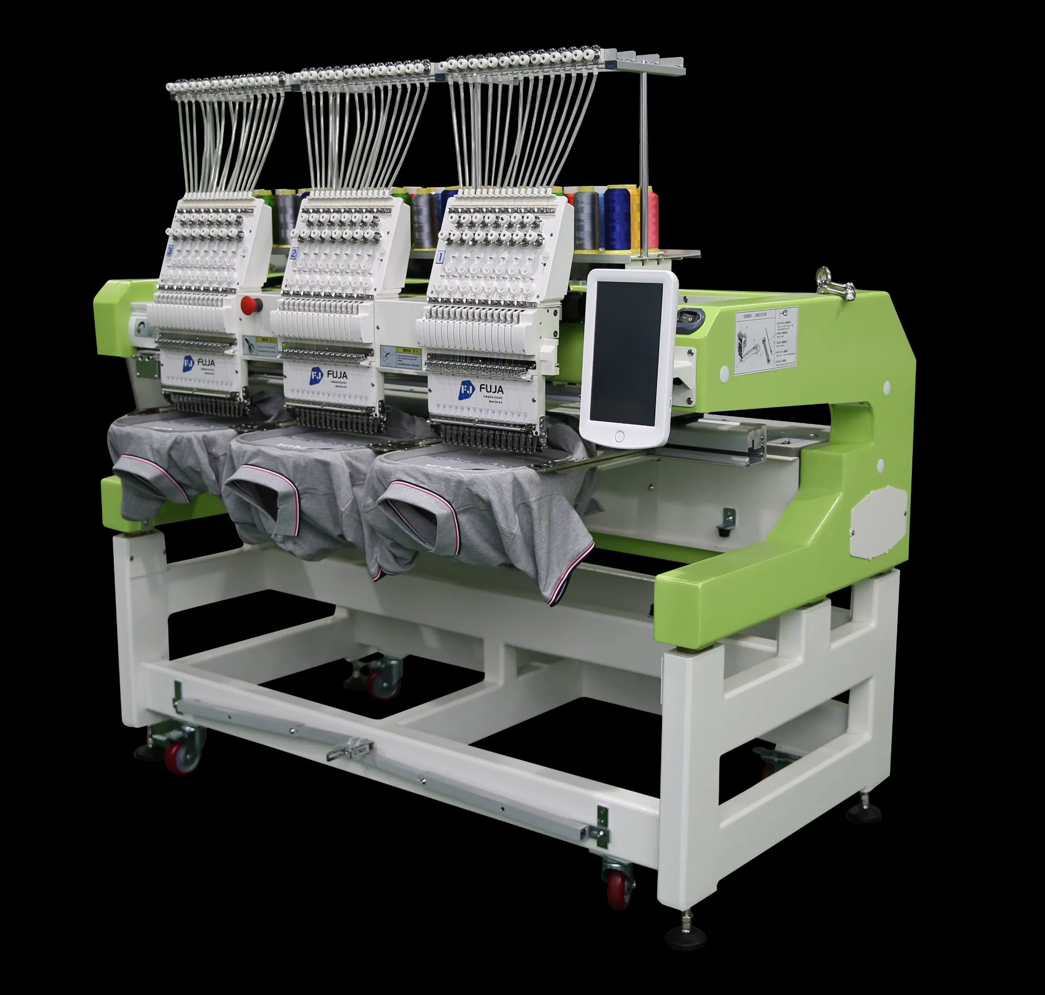 3 Head Embroidery Machine Flat Cap Garment Bag Digital Computerized Embroidery Machine