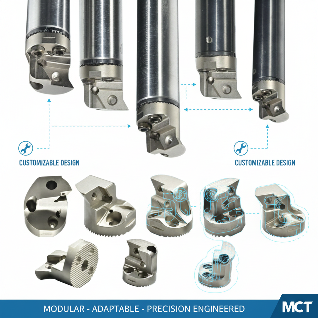 NiceCutt An-Ti Anti Vibration Damped Boring Bar Quick Change Tool Head CNC Lathe Internal Coolant Damping Boring Tool Holder