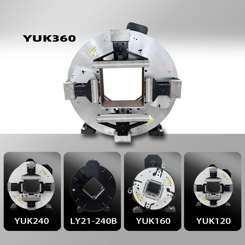 360mm Pneumatic 4 Jaws Laser Chuck Components Processing Round, Square, Rectangular, O-pipe, H-beam, Triangular Pipe