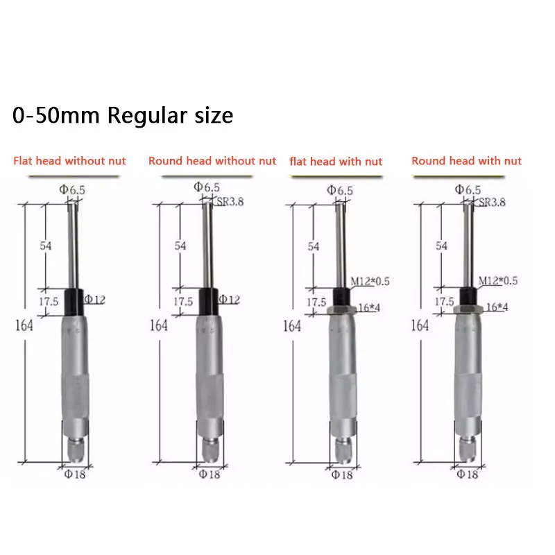 0-25 mm Micrometer Heads