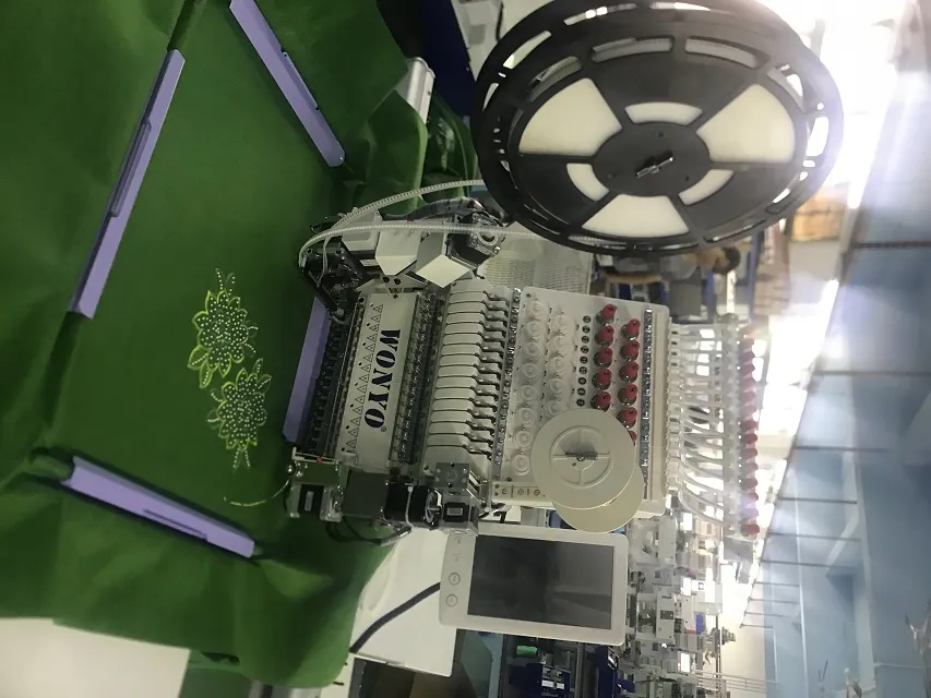 Single Head Cap and T-Shirt Type Flat Computerized Embroidery Machine