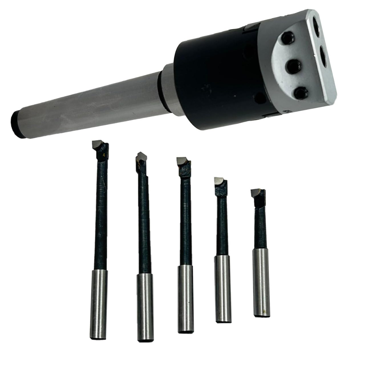 Precision Boring Head 15MM MT2 Shank High-Speed Steel Square Insert Uncoated Finish Vnmg160408 Non-Coolant