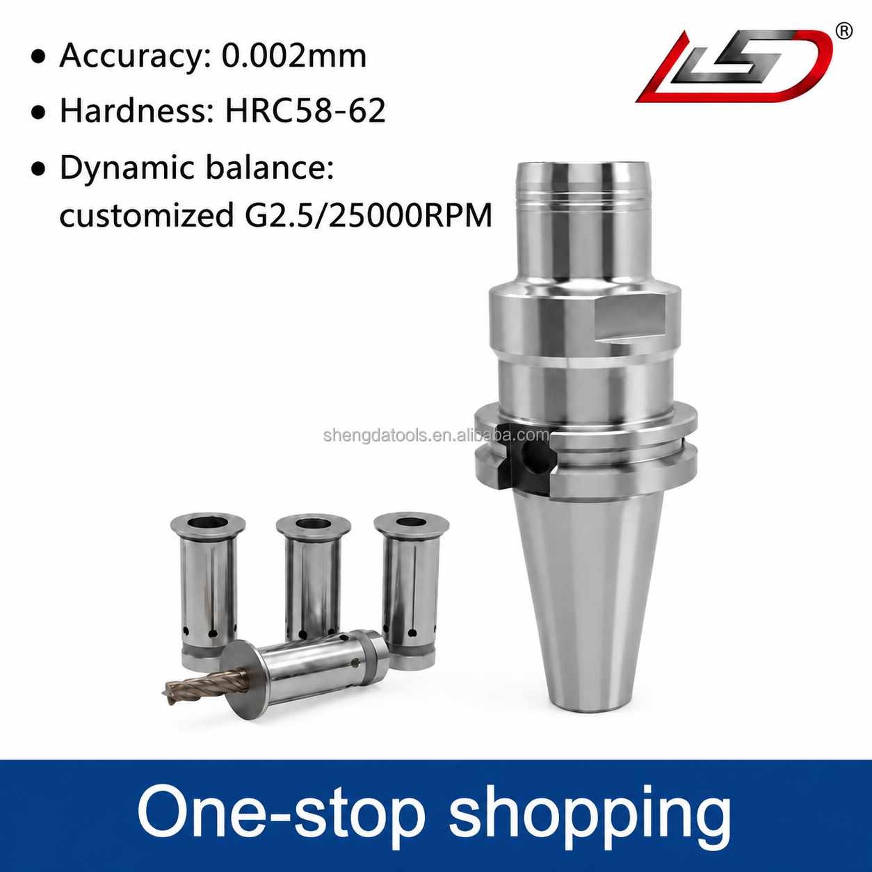 Factory Direct High Precision SK40-HDC Hydraulic Tool Holder 0.002mm Runout Hydraulic Chuck For CNC Machining Center
