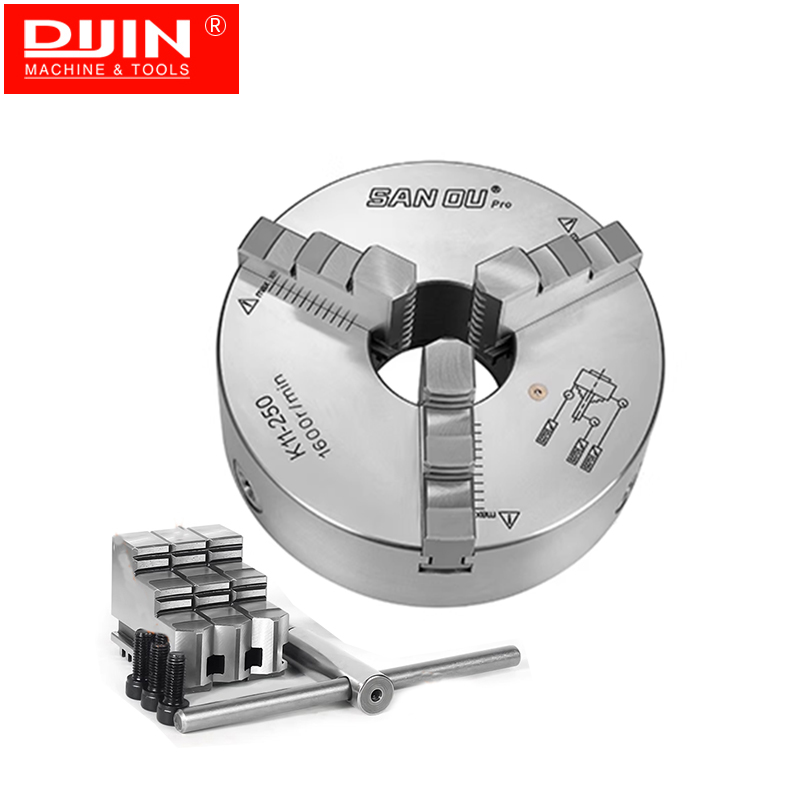 High Precision 3 Jaw Self-centering Chuck K11-250 Pro With 0.03mm Sanou Brand Metal Lathe Chuck 250mm Scroll Chuck for Lathe