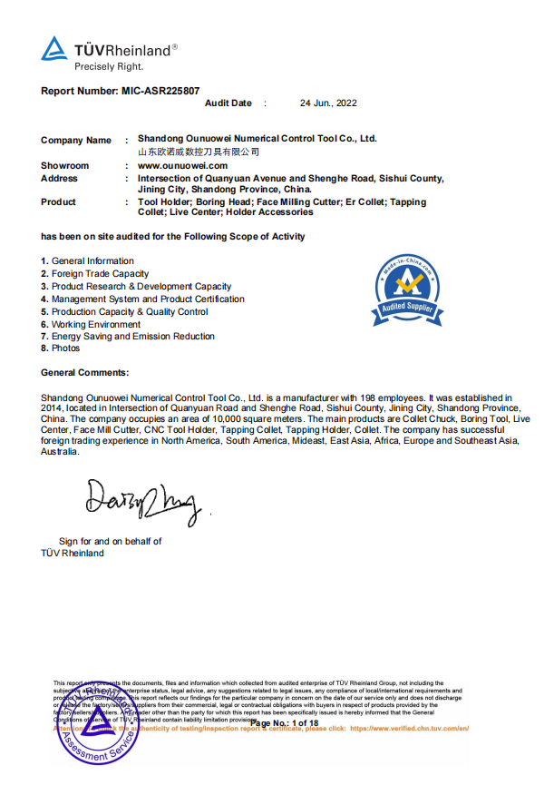 SGS Certification