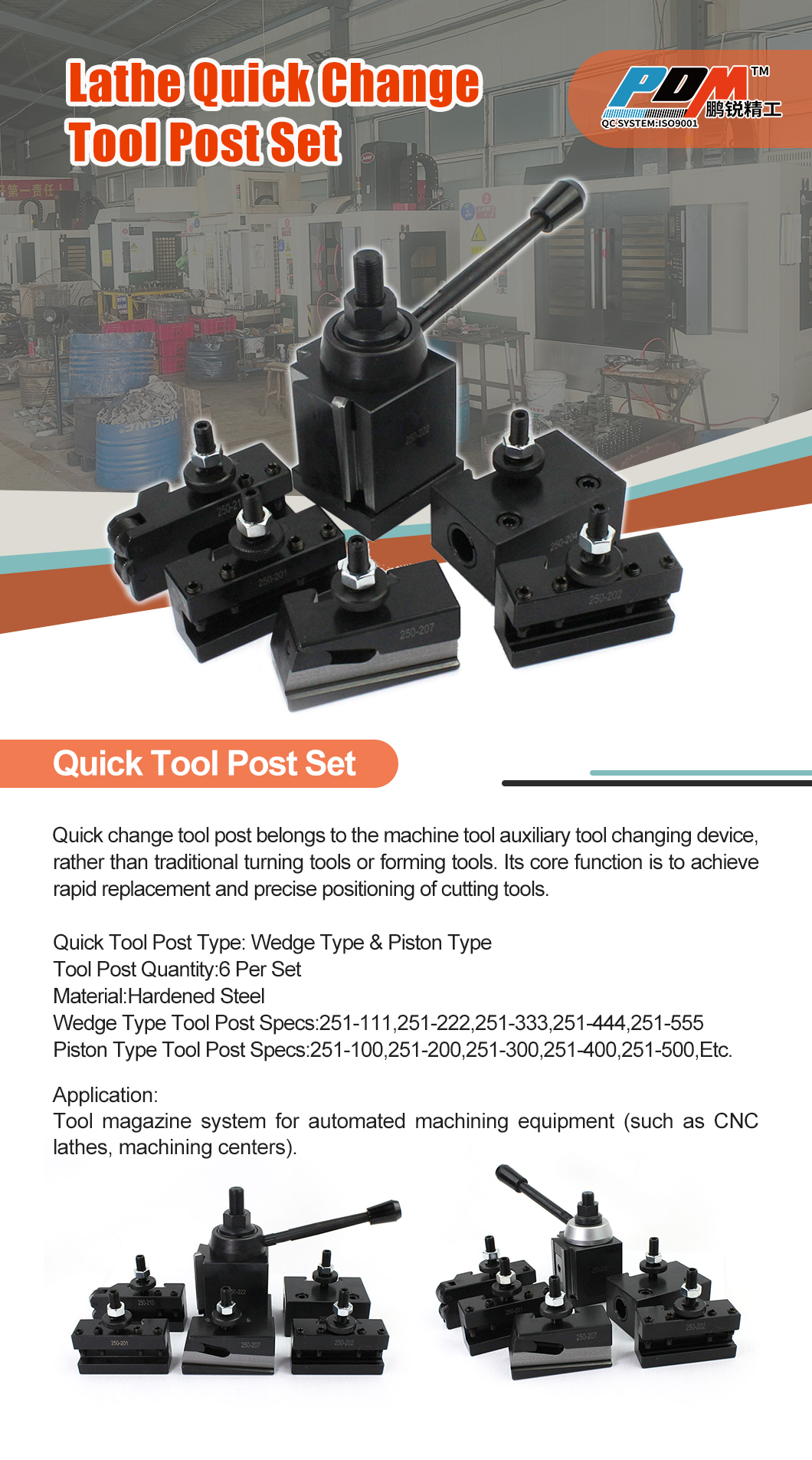 Quick Change Tool Post Set