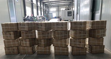 Shipped packages on pallet