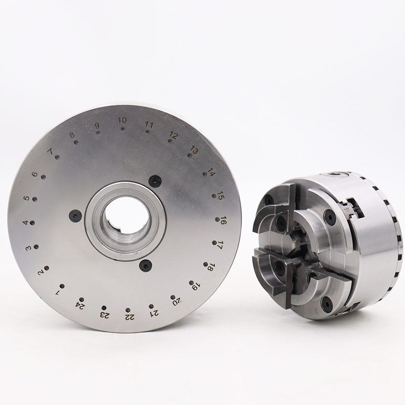 Steel 4-Inch 5-Inch Wood Lathe Chuck with M33x3.5 1\"-8TPI M40*2 Mount Thread 4-Jaw Scroll Lathe Chuck KP96KP125