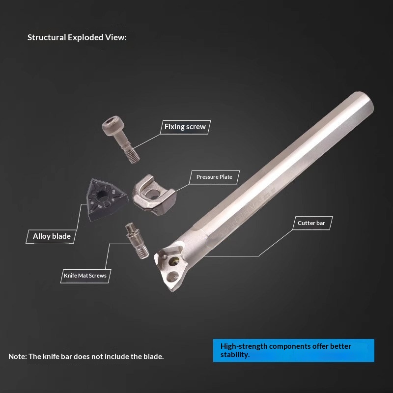 CNC lathe tool holder S20R/S25S/S32T/-BWLNR08, pear-shaped design, 95-degree internal hole boring bar